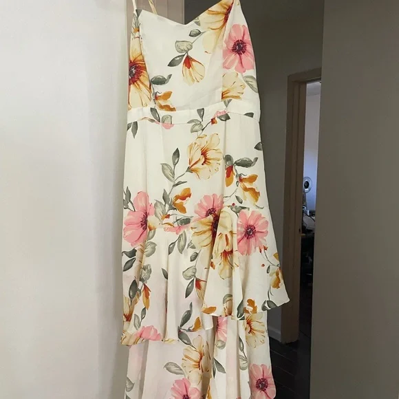 Leith | Dresses | Yellow Floral Maxi Dress | Poshmark